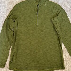 lululemon athletica Olive Green Long Sleeve 1/4 Zip